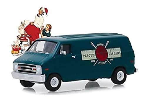 Greenlight Diecast Model Car Norman Rockwell Dodge B 100 B100 Panelvan 1977 1/64 scale new in pack