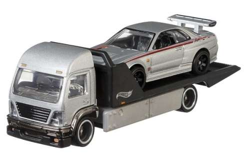 Hotwheels Hot Wheels Diecast Model Car Culture Team Transport Nissan Skyline Gt-R R34 & Aero Lift Tr