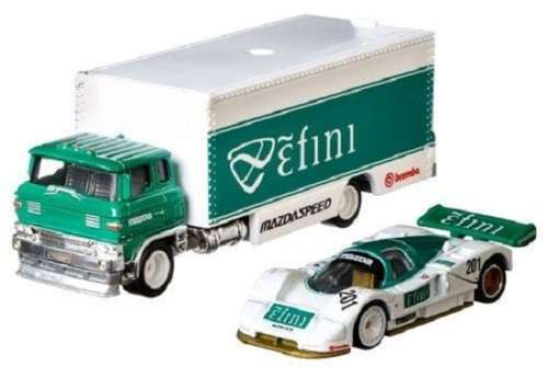 Hotwheels Hot Wheels Diecast Model Car Culture Team Transport Mazda 787 B 787B + Sakura Sprinter Tru
