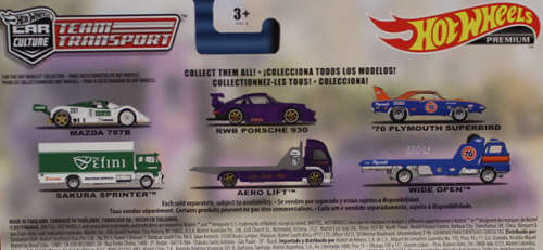 Hotwheels Hot Wheels Diecast Model Car Culture Team Transport Mazda 787 B 787B + Sakura Sprinter Tru