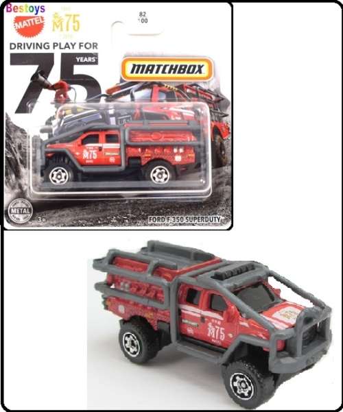 Matchbox Diecast Model Car 2020 82 / 100 Ford F 350 F350 Superduty `Mattel 75 yrs` Anniversary Model