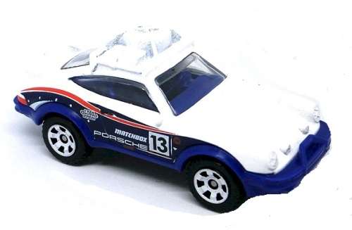 Matchbox Diecast Model Car Offroad Rally Porsche 911 1985 No 13 1/64 scale new in pack
