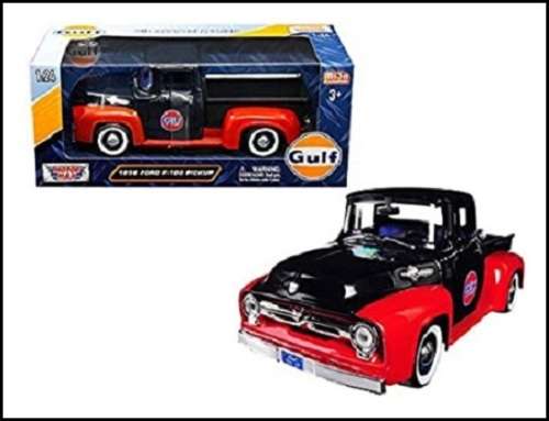 Motormax Motor Max Diecast Model Car 79647 Ford F 100 F100 Pickup 1956 "Gulf" 1/24 scale new in pack