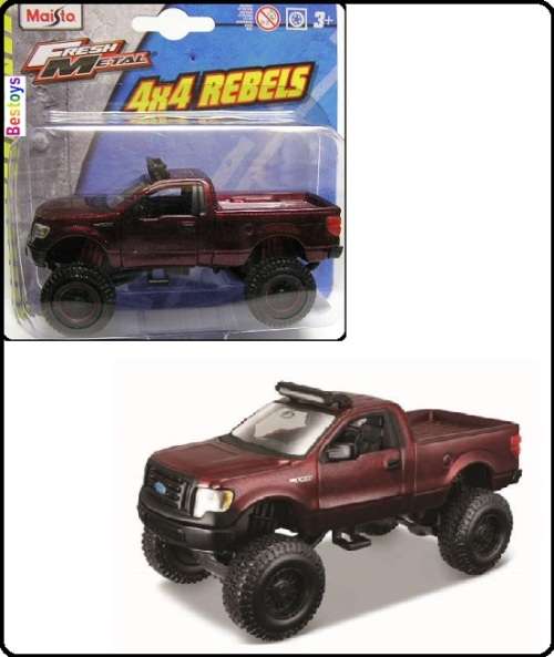 *SALE* Maisto Diecast Model Car 4x4 Rebels Ford F 150 F150 XL Pickup 1/36 scale new in pack