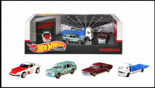 Hotwheels Hot Wheels Diecast Model Car Premium Set Nissan Fairlady Laurel datsun 510 Wagon Aero Truc
