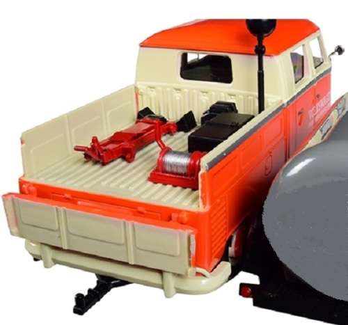 Motormax Motor Max Diecast Model Car 79674 VW Volkswagen Kombi T 1 T1 Double Cab Pickup + Trailer Ro