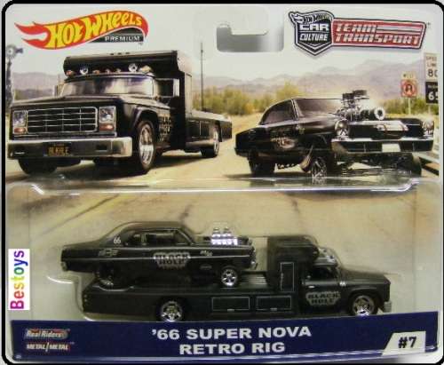 Hotwheels Hot Wheels Diecast Model Car Culture Team Transport Chevy Chevrolet Super Nova 1966 + Retr