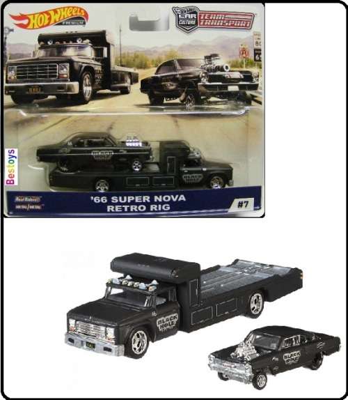 Hotwheels Hot Wheels Diecast Model Car Culture Team Transport Chevy Chevrolet Super Nova 1966 + Retr