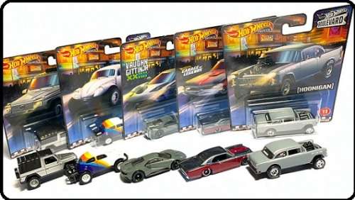 Hotwheels Hot Wheels Diecast Model Car Boulevard Set VW Baja Bug Pontiac Chevy Gasser Ford Mercedes