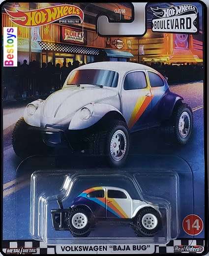 Hotwheels Hot Wheels Diecast Model Car Boulevard Set VW Baja Bug Pontiac Chevy Gasser Ford Mercedes
