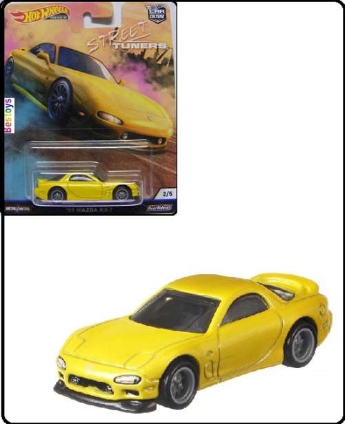 Hotwheels Hot Wheels Diecast Model Car Culture Street Tuners Mazda RX 7 RX7 1995 1/64 scale new