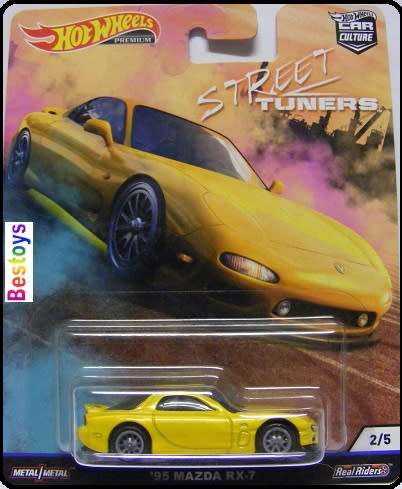 Hotwheels Hot Wheels Diecast Model Car Culture Street Tuners Mazda RX 7 RX7 1995 1/64 scale new
