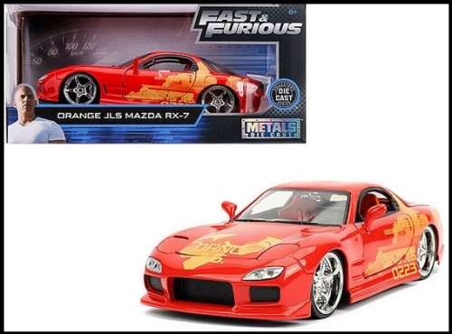 JADA Diecast Model Car Mazda RX 7 RX7 Julius Fast & Furious Movie Film TV 1/24 scale new