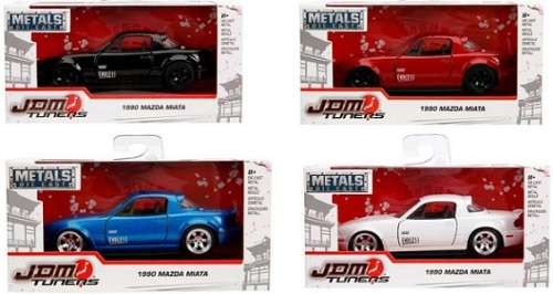 JADA Diecast Model Car Japan JDM Tuners 30983 Mazda Miata 1990 1/32 scale new in pack