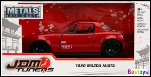 JADA Diecast Model Car Japan JDM Tuners 30983 Mazda Miata 1990 1/32 scale new in pack