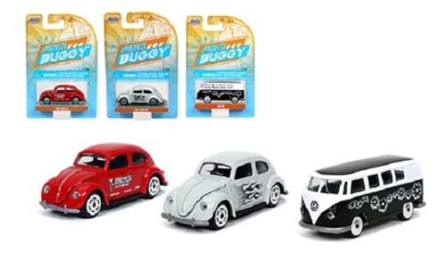JADA Diecast Model Car Punch Buggy Slug Bug VW Volkswagen Kombi T 1 T1 Bus 1/64 scale new in pack