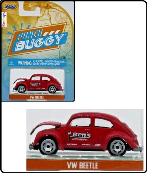 JADA Diecast Model Car Punch Buggy Slug Bug VW Volkswagen Beetle 1/64 scale new in pack