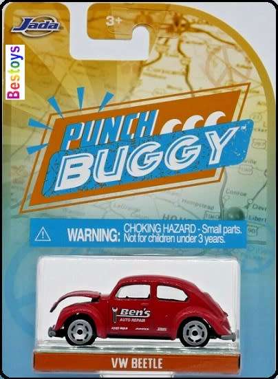 JADA Diecast Model Car Punch Buggy Slug Bug VW Volkswagen Beetle 1/64 scale new in pack