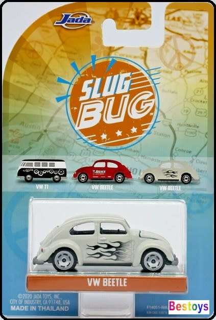 JADA Diecast Model Car Punch Buggy Slug Bug VW Volkswagen Beetle 1/64 scale new in pack