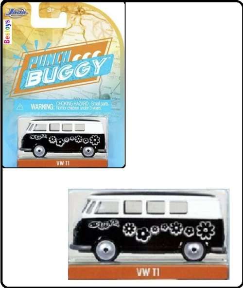 JADA Diecast Model Car Punch Buggy Slug Bug VW Volkswagen Kombi T 1 T1 Bus 1/64 scale new in pack