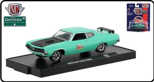 Castline M2 Diecast Model Car Drivers Ford Torino Cobra 1970 "Holley" 1/64 scale new in pack