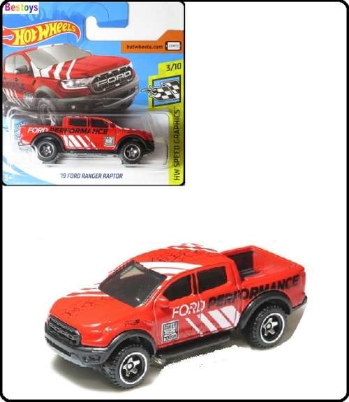 Hotwheels Hot Wheels Diecast Model Car 2020 76 / 250 Ford Ranger Raptor 2019 'Ford Performance" Spee