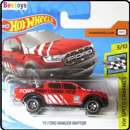 Hotwheels Hot Wheels Diecast Model Car 2020 76 / 250 Ford Ranger Raptor 2019 'Ford Performance" Spee