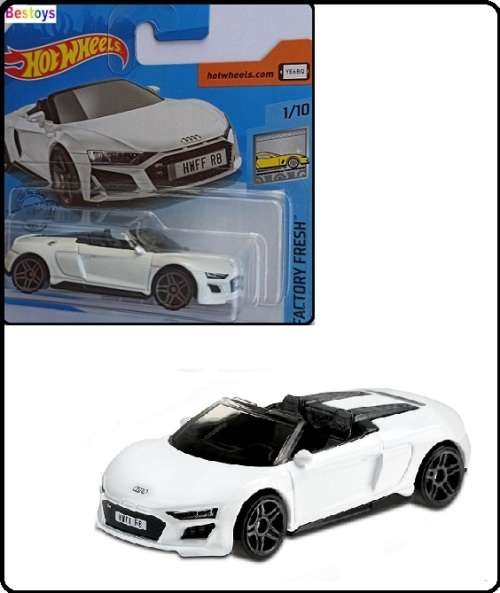 Hotwheels Hot Wheels Diecast Model Car 2020 175 / 250 Audi R 8 R8 Spyder 2019 1/64 scale new in pack