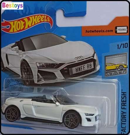 Hotwheels Hot Wheels Diecast Model Car 2020 175 / 250 Audi R 8 R8 Spyder 2019 1/64 scale new in pack