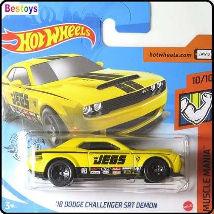 Hotwheels Hot Wheels Diecast Model Car 2020 234 / 250 Dodge Challenger SRT Demon 2018 "JEGS" Muscle