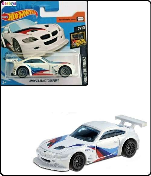 Hotwheels Hot Wheels Diecast Model Car 2020 172 / 250 BMW Z 4 Z4 M Motorsport Nightburnerz 1/64 scal
