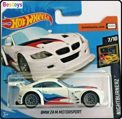 Hotwheels Hot Wheels Diecast Model Car 2020 172 / 250 BMW Z 4 Z4 M Motorsport Nightburnerz 1/64 scal