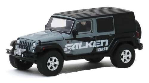 Greenlight Diecast Model Car Running on Empty Jeep Wrangler Unlimited 2014 "Falken" 1/64 scale new