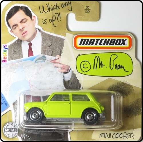 Matchbox Diecast Model Car 2020 30 / 100 Mini Cooper Mr Bean Movie Film TV 1/64 scale new in pack