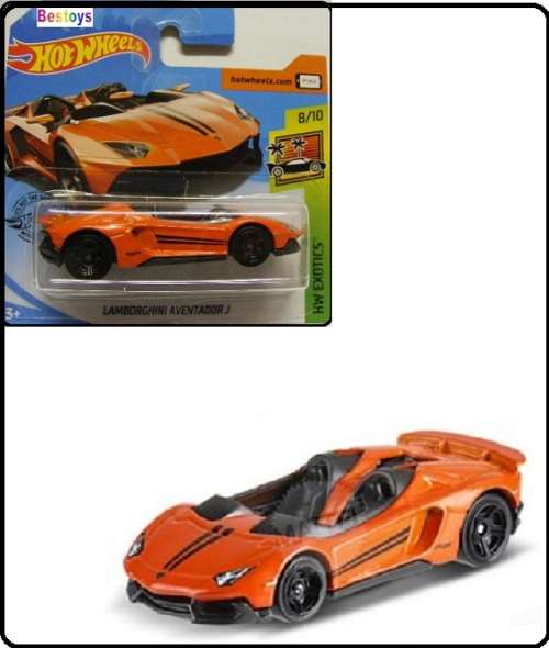 Hotwheels Hot Wheels Diecast Model Car 2019 223 / 250 Lamborghini Aventador J Exotics 1/64 scale new