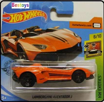 Hotwheels Hot Wheels Diecast Model Car 2019 223 / 250 Lamborghini Aventador J Exotics 1/64 scale new