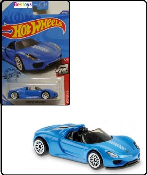 Hotwheels Hot Wheels Diecast Model Car 2018 94 / 250 Porsche 918 Spyder 1/64 scale new in pack