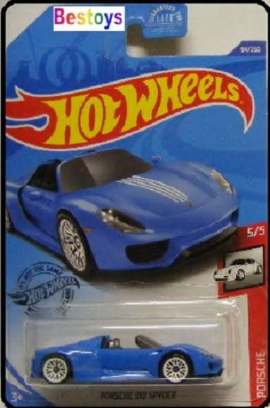 Hotwheels Hot Wheels Diecast Model Car 2018 94 / 250 Porsche 918 Spyder 1/64 scale new in pack
