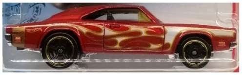 Hotwheels Hot Wheels Diecast Model Car 2020 189 / 250 Dodge Charger 500 1969 Flames 1/64 scale new