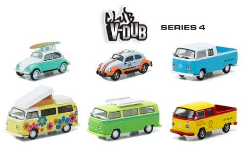 Greenlight Diecast Model Car VDub Series VW Volkswagen Kombi T2 T 2 Pickup 1976 "Shell" 1/64 scale