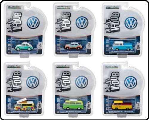 Greenlight Diecast Model Car VDub Series VW Volkswagen Kombi T2 T 2 Pickup 1976 "Shell" 1/64 scale