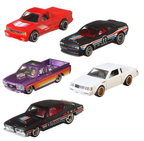 Hotwheels Hot Wheels Diecast Model Car Culture Power Trip Set GMC Syclone Dodge Chevy Plymouth Buick