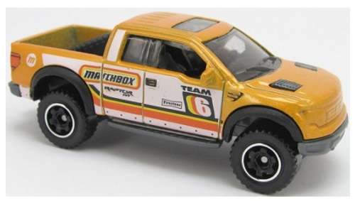 Matchbox Diecast Model Car Offroad Rally Ford F 150 F150 SVT Raptor 2010 No 6 1/64 scale new in pack