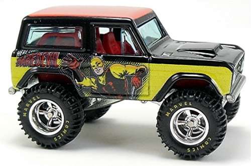 Hotwheels Hot Wheels Diecast Model Car Pop Culture Marvel Ford Bronco Roadster 1967 Daredevil 1/64 s