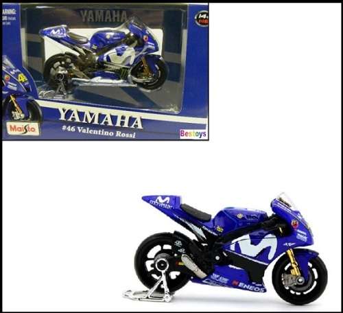 Maisto Diecast Model Motorcycle Bike Moto GP Yamaha GP 18 No .46 Rossi 1/18 scale new in pack