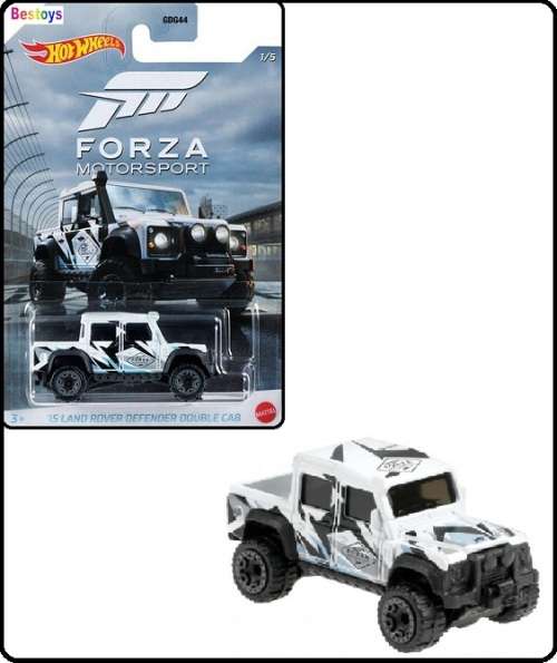 Hotwheels Hot Wheels Diecast Model Car Forza Motorsport Gaming Land Rover Defender 110 Double Pickup
