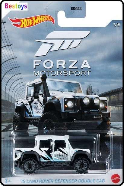 Hotwheels Hot Wheels Diecast Model Car Forza Motorsport Gaming Land Rover Defender 110 Double Pickup