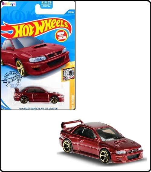Hotwheels Hot Wheels Diecast Model Car First Ed 2020 23 / 250 Subaru Impreza 22B STi Version 1998 Tu