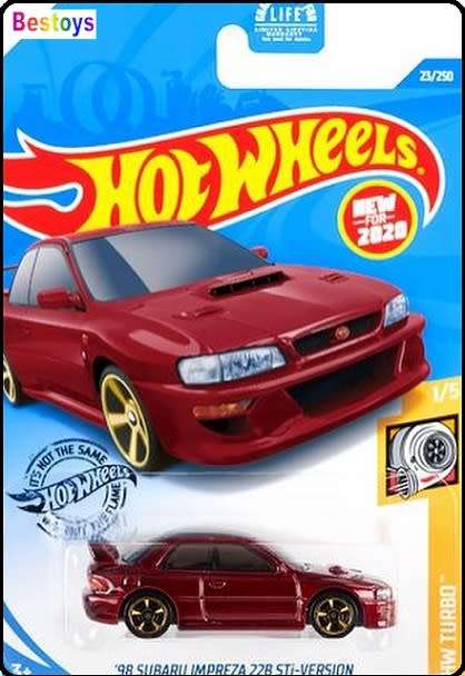 Hotwheels Hot Wheels Diecast Model Car First Ed 2020 23 / 250 Subaru Impreza 22B STi Version 1998 Tu