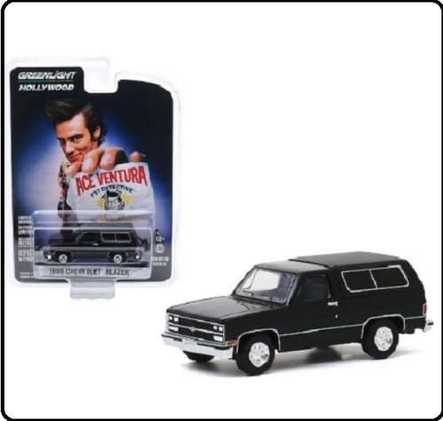 Greenlight Diecast Model Car Hollywood Chevy Chevrolet Blazer 1989 Ace Ventura Movie Film TV 1/64 sc